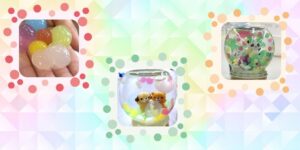 アルギン酸ビーズを使ったスノードーム